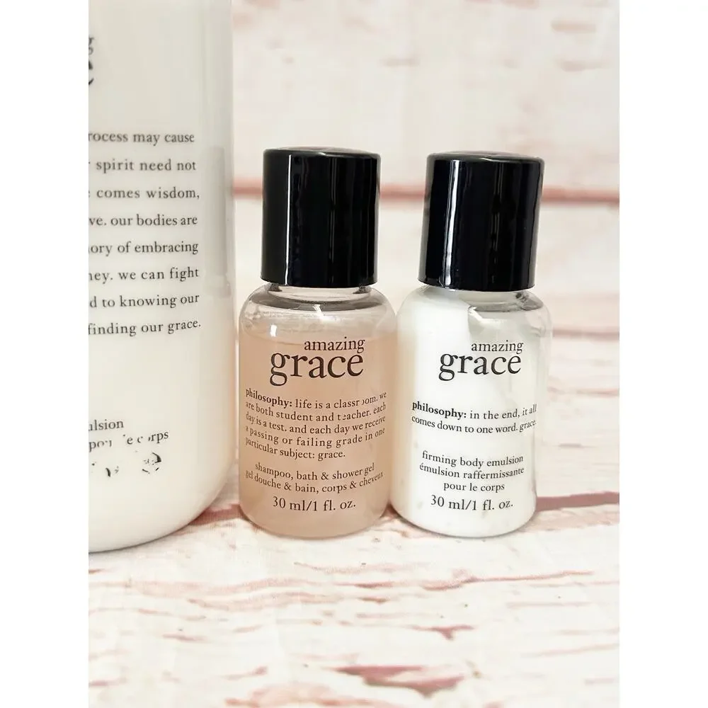 PHILOSOPHY Amazing Grace & Pure Grace Body Lotion & Wash Lot 6 Pieces NIB